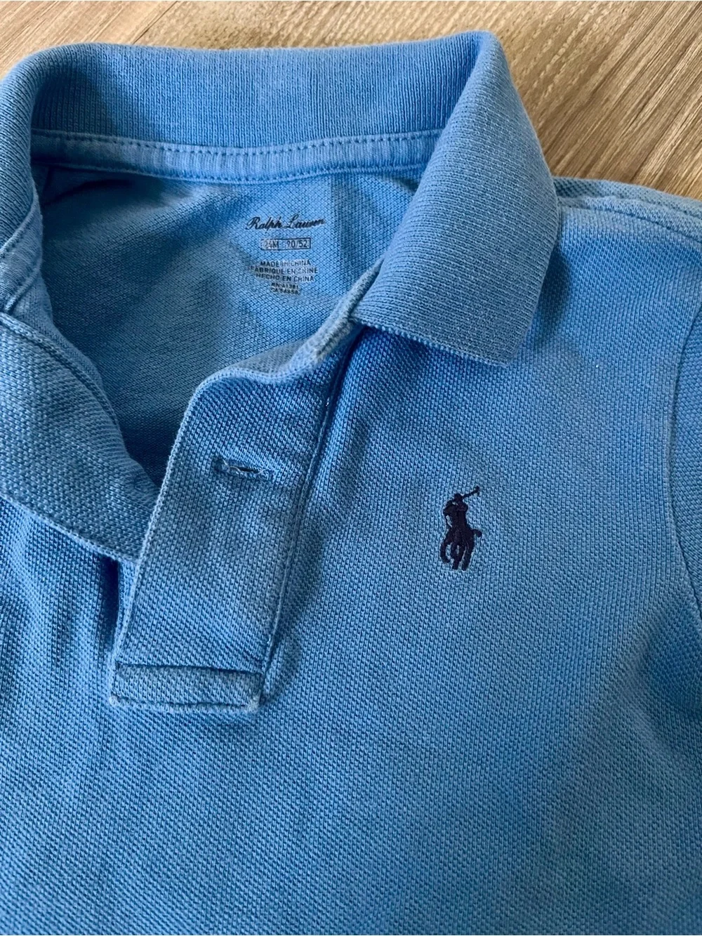 Polo collared shirt size 12 months, no stains preppy